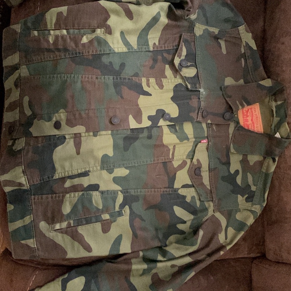 Levi’s camo denim jacket
